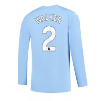 Fotballdrakt Herre Manchester City Kyle Walker #2 Hjemmedrakt 2023-24 Langermet
